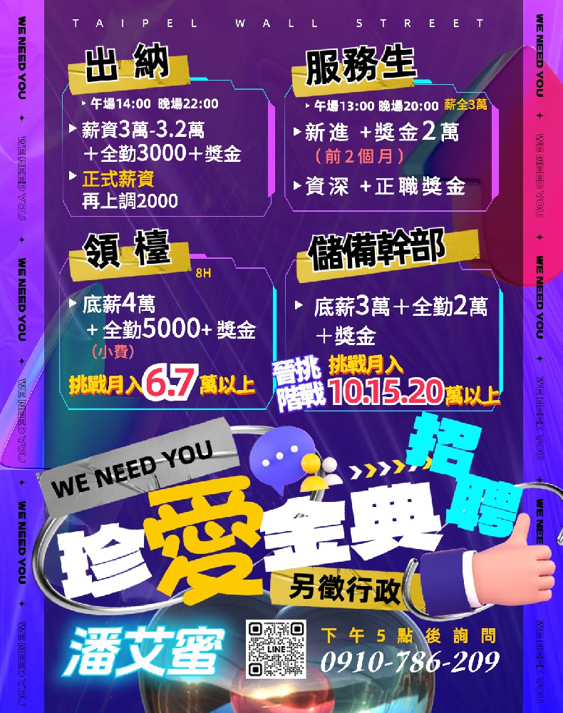 金典酒店招聘服務生