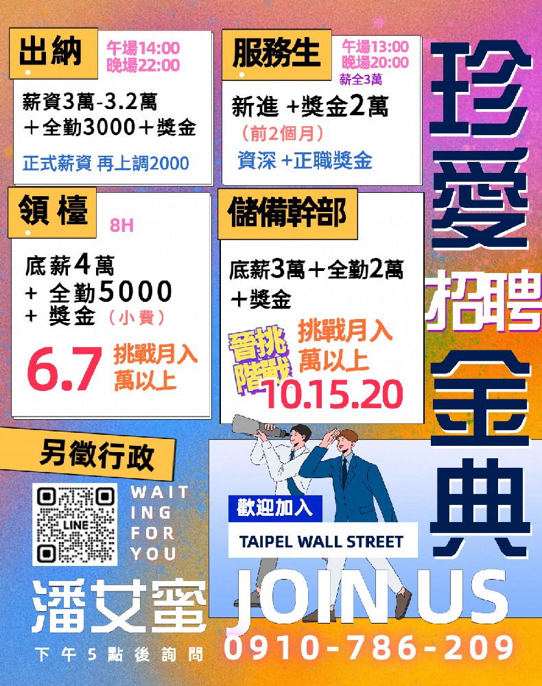 金典酒店招聘服務生