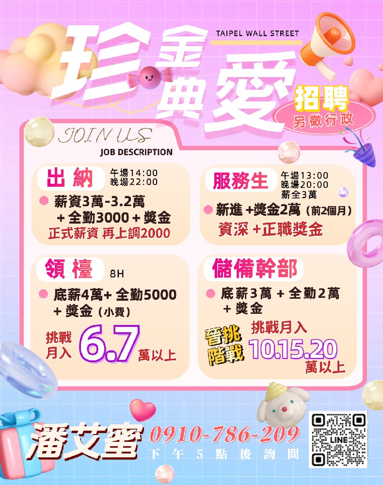 金典酒店招聘服務生