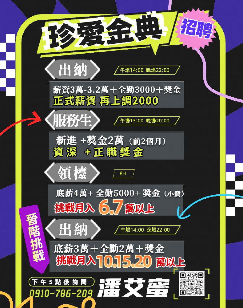 金典酒店招聘服務生
