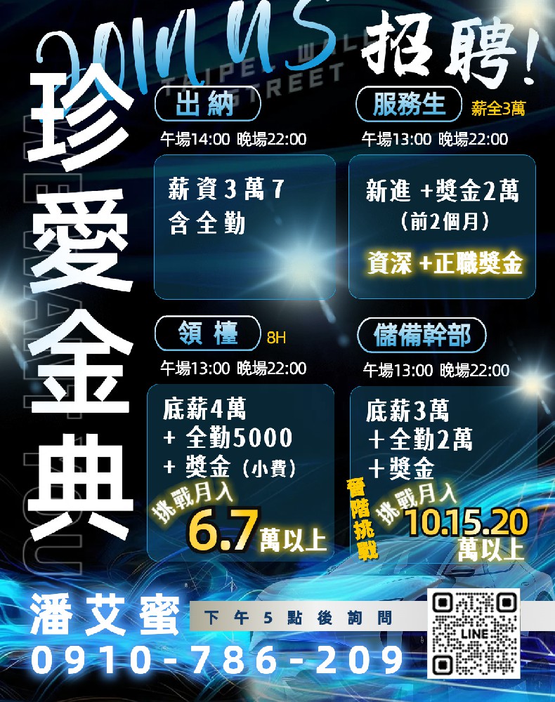 金典酒店招聘服務生