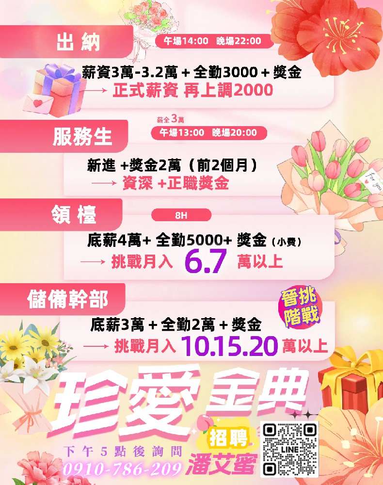 金典酒店招聘廚師櫃台
