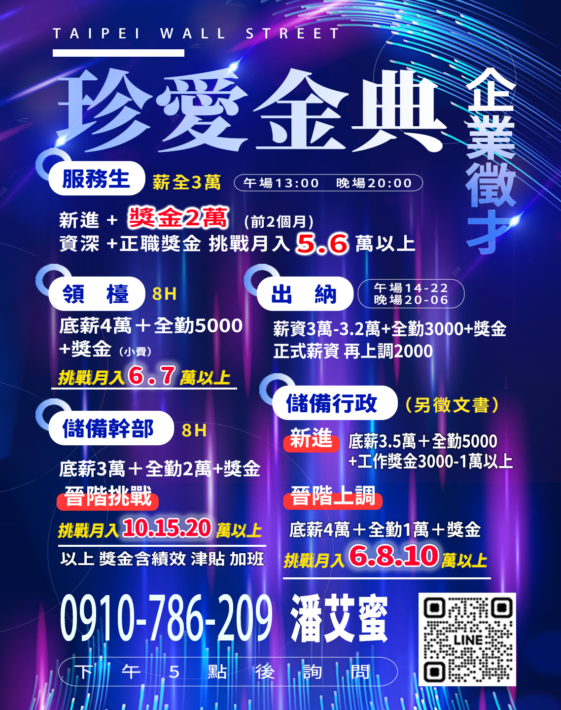金典酒店招聘廚師櫃台